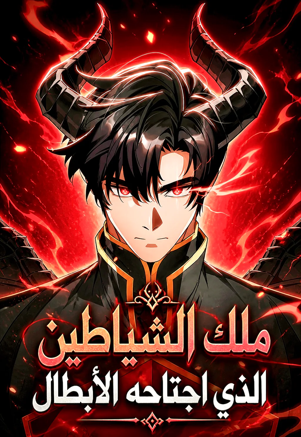 غلاف أنا ملك الشياطين، لكن الأبطال أكثر من اللازم The Demon King Overrun by Heroes مانهوا مترجمة