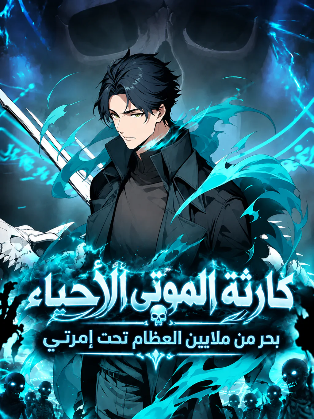 غلاف Necromancer I Can Summon A Million Skeletons With A Wave Of My Hand مانهوا مترجمة